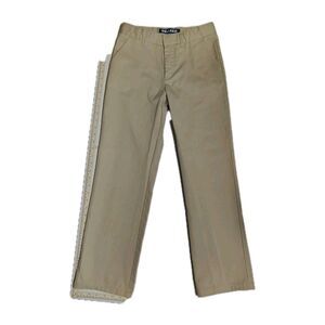 French Toast Youth Boys 2-pack Straight Fit Pant  School Uniforms, Beige Size 12